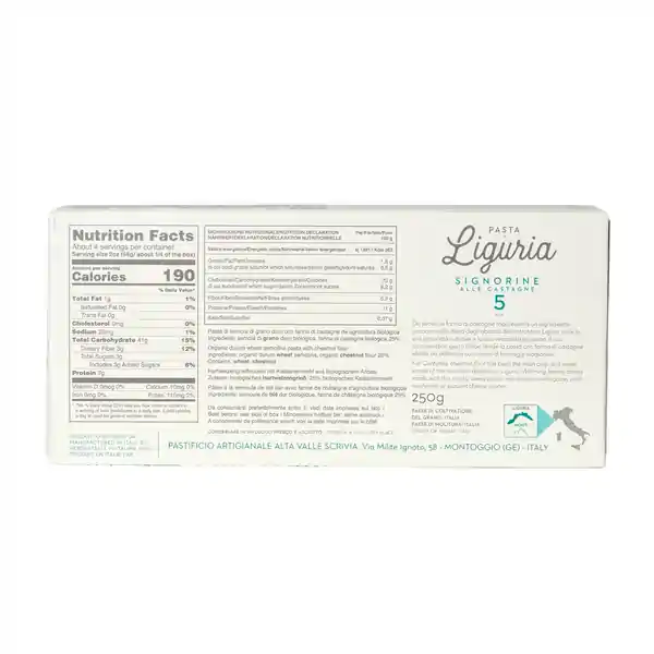 Liguria Pasta - Signorine Alle Castagne Bio 250g (6) — additional view