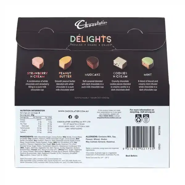 Chocolatier Delights Assortment 150g (6) — additional view