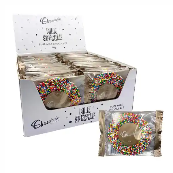 Chocolatier Pure Delight Milk Chocolate Speckle 40g (48) — additional view