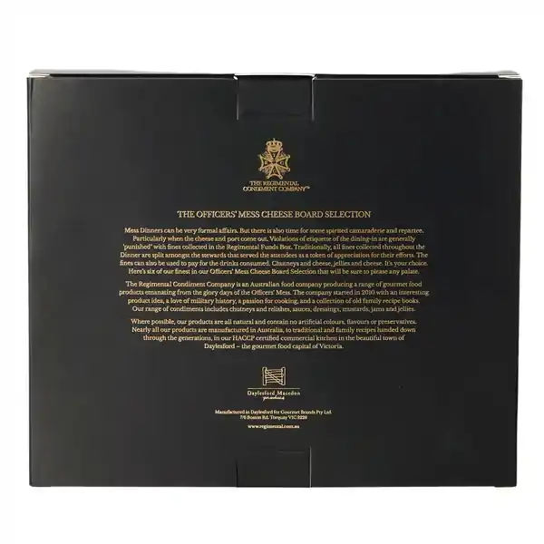TRCC - The Officers Mess Cheese Board Selection Gift Box 660g (6) — additional view