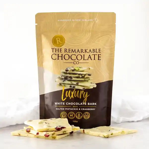 Remarkable Chocolate Bark Salted Pistachio And Cranberry 125g (12) — additional view