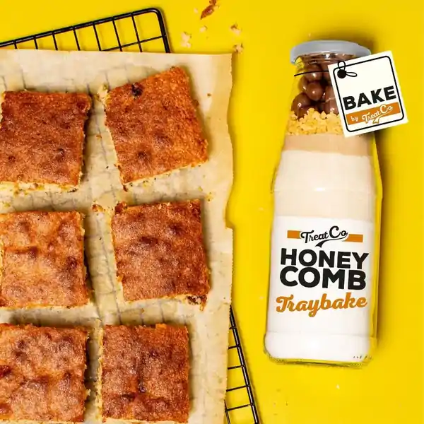 Bake by Treat Co Milk Bottle Honeycomb Tray Bake 560g (6) — additional view