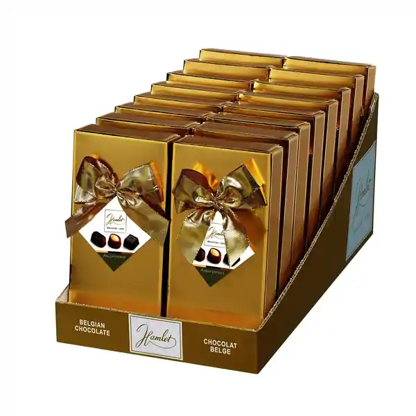 Hamlet Chocolate Gift Box with Ribbon Gold Excellent Collection 125g (16) — additional view
