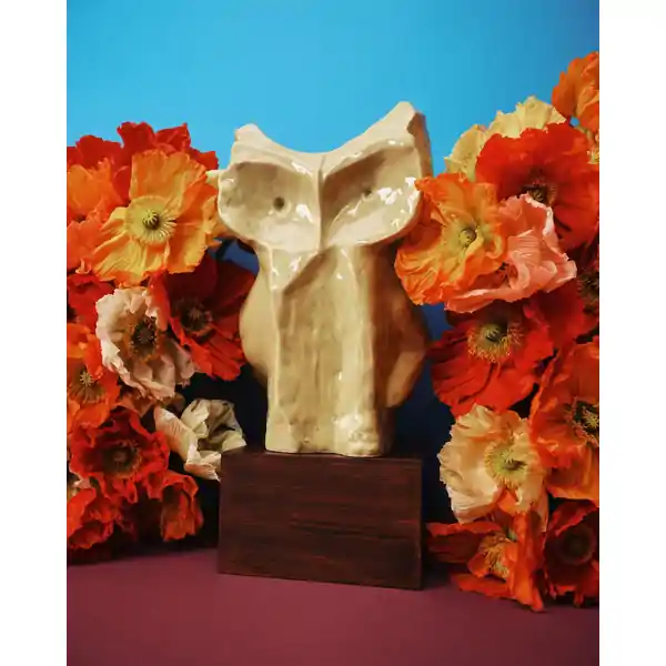 Serax Owl Vase Large - Yellow  (1) — additional view