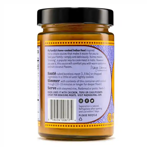 Maya Kaimal Coconut Korma 354g (6) — additional view