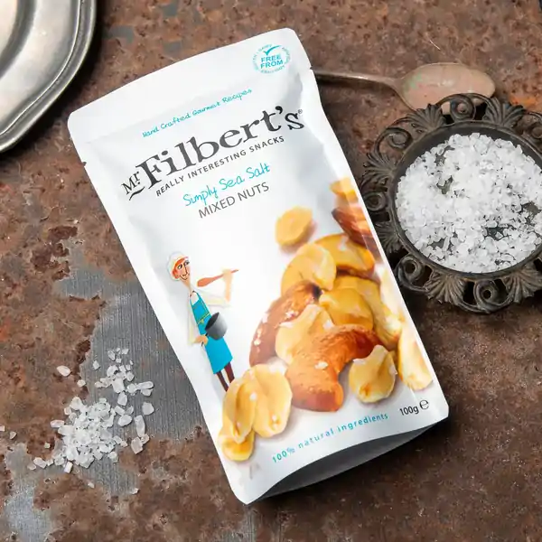 Mr Filbert's Simply Sea Salt Mixed Nuts 100g (12) — additional view