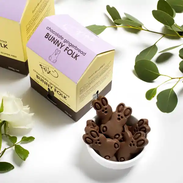 Gingerbread Folk Mini Folk Bunnies Box 70g (24) — additional view