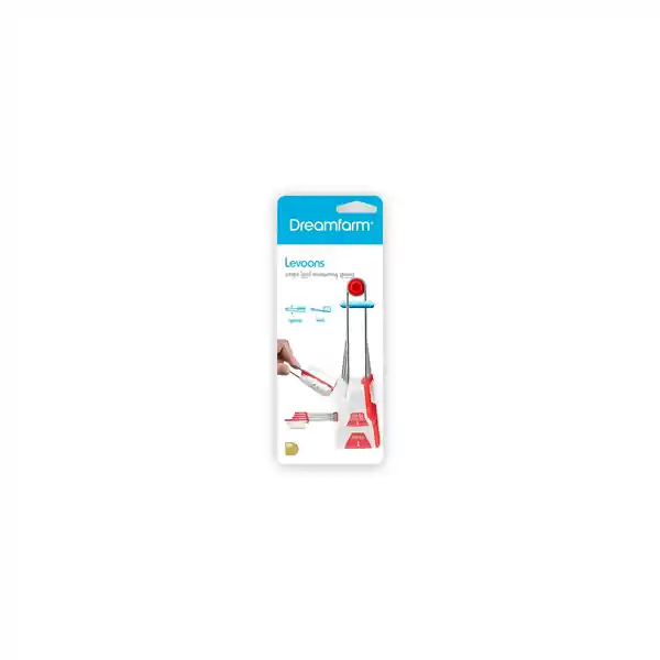 Dreamfarm Levoons - Red + Clear (4) — additional view