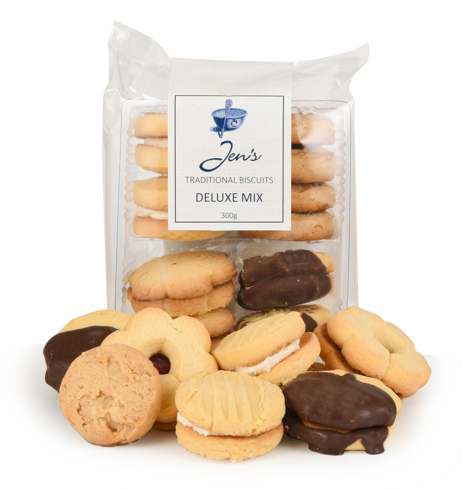 Jens Traditional Biscuits Delux Mix 300g (12)