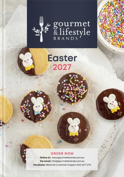 Cover of the Gourmet & Lifestyle Brands Easter 2027 catalogue