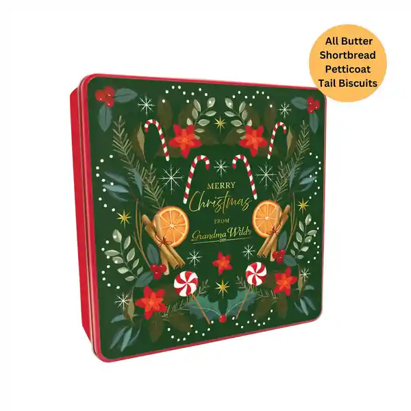 Grandma Wild's Christmas Candycane Tin 400g (6)