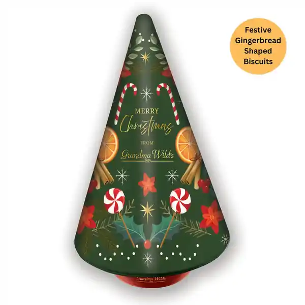 Grandma Wild's Christmas Candy Cane Musical Tree Tin 250g (6)