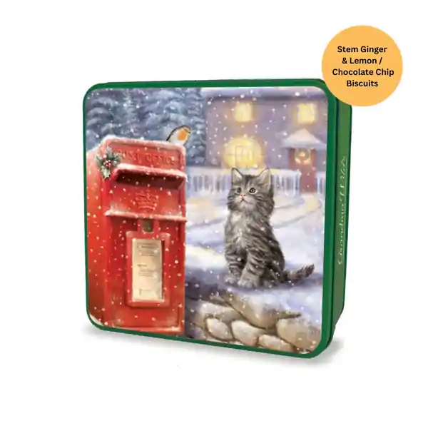 Grandma Wild's Embossed Kitten & Post Box Tin 200g (6)