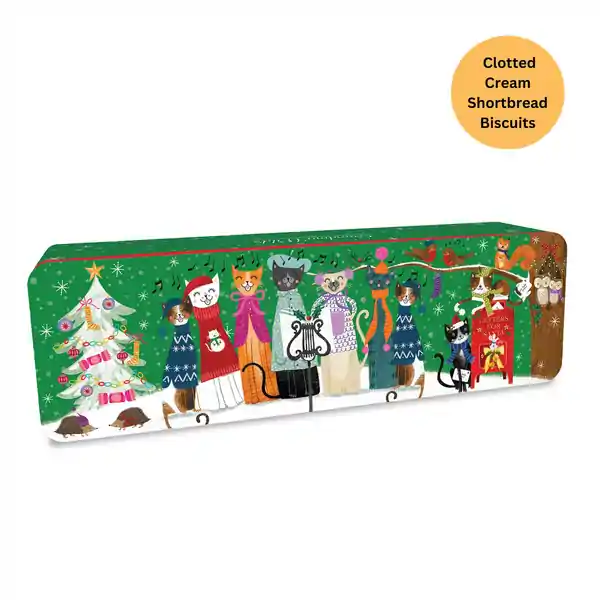 Grandma Wild's Embossed Catmas Carolers Tin 200g (9)