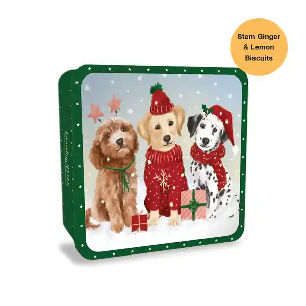 Grandma Wild's Embossed Jingle Paws Tin 200g (6)