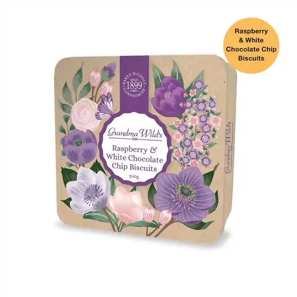 Grandma Wild's Embossed Botanical Floral Tin 200g (6)