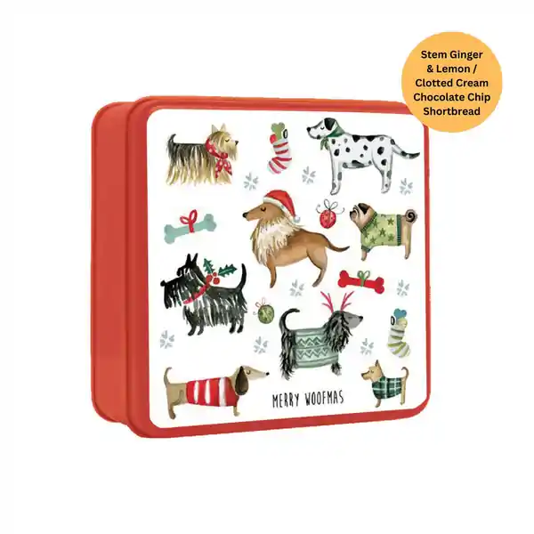 Grandma Wild's Embossed Merry Woofmas Tin 160g (6)