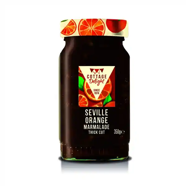 Cottage Delight Seville Orange Marmalade Thick Cut 350g (6)