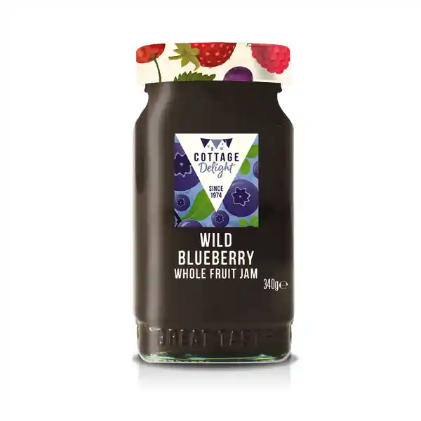 Cottage Delight Wild Blueberry Whole Fruit Jam 340g (6)