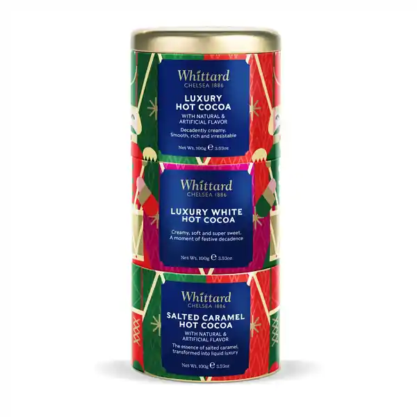 Whittard of Chelsea  XMAS 2026 Hot Chocolate Stacking Tin 300g (12)