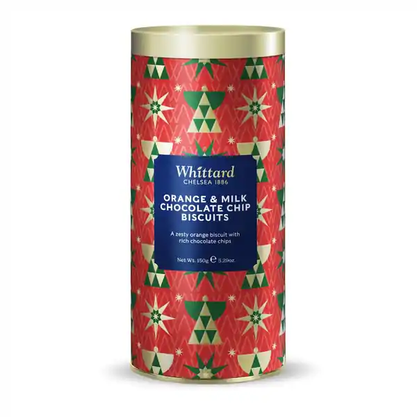 Whittard of Chelsea  XMAS 2026 Chocolate Orange Biscuit tin 150g (12)