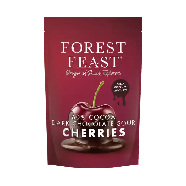 Forest Feast Belgian Dark Chocolate Sour Cherries 120g (6)