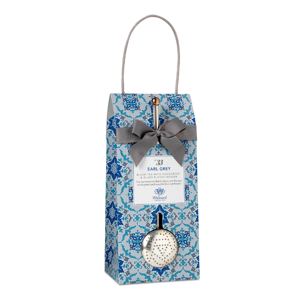 Whittard TD Earl Grey Pouch & Silver-plated Infuser