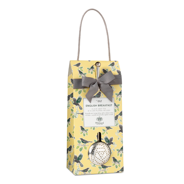 Whittard TD English Breakfast Pouch & Silver-plated Infuser
