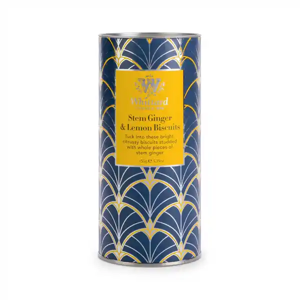 Whittard Stem Ginger & Lemon Biscuit Tube 150g (12)