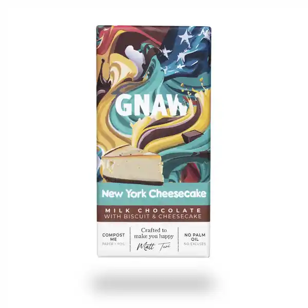 GNAW New York Cheesecake Milk Chocolate 80g (15)