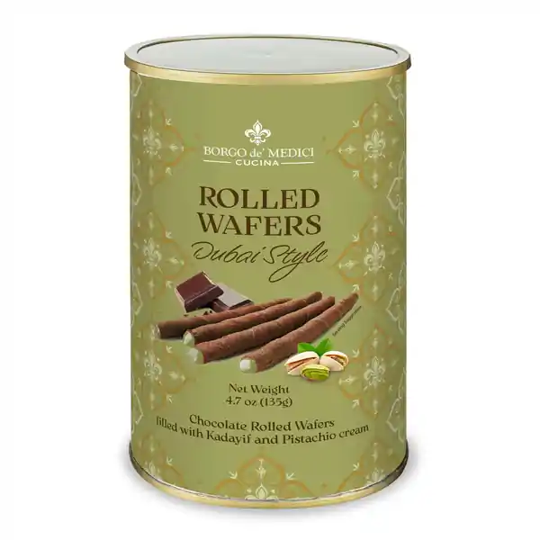 Borgo de Medici Dubai Style Rolled Wafers Tin 135g (12)