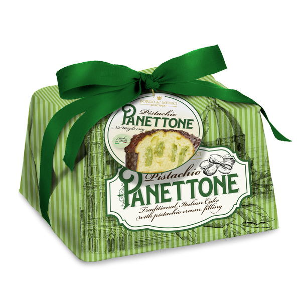 Borgo De Medici - Panettone - Pistachio Cream Filled Cake 750g