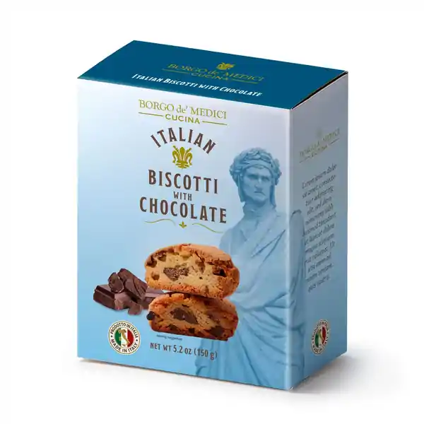 Borgo de Medici Cookies Box Chocolate Crumbly Biscotti 150g (12)