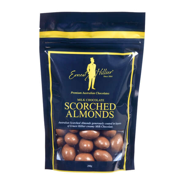 Ernest Hillier Milk Chocolate Scorched Almonds - Bag 200g