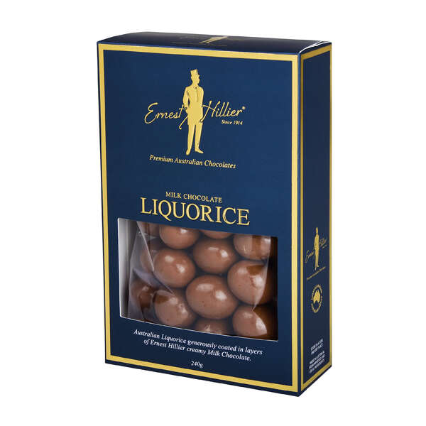 Ernest Hillier Milk Chocolate Liquorice - Box 240g