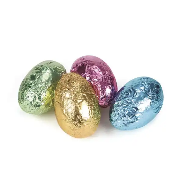 Chocolatier Milk Chocolate Assorted 17g Foil Eggs (132 pieces) 2.25kg (1)