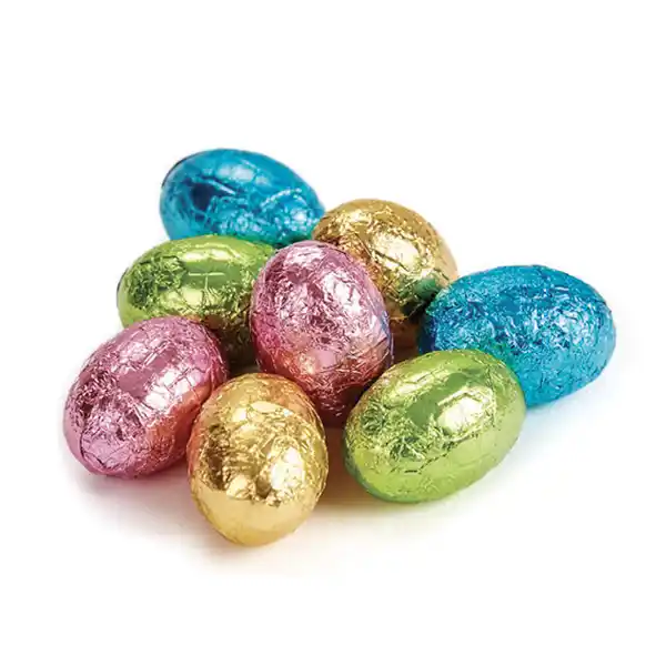 Chocolatier Bulk Milk Chocolate Assorted Foil Mini Eggs (approx 800 eggs) 6kg (1)
