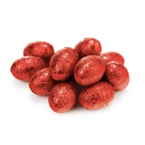 Chocolatier Bulk Dark Chocolate Red Foil Mini Eggs (approx 800 eggs) 6kg (1)