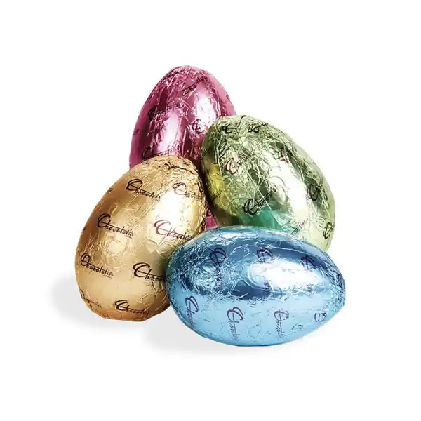 Chocolatier Milk Chocolate (Assorted with Chocolatier logo) Foiled Egg 100g (12)