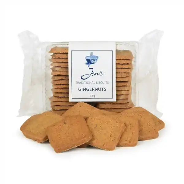 Jens Traditional Biscuits Gingernut Cookies 300g (12)