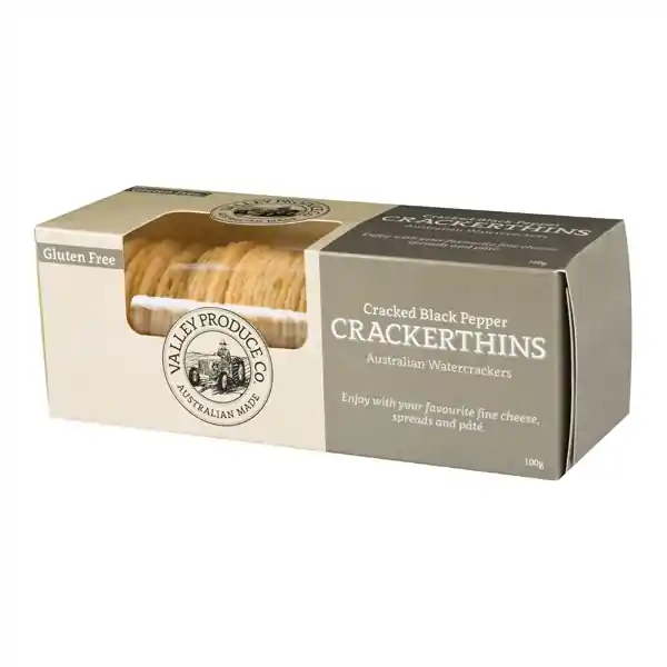 VPC Crackerthins Gluten Free Black Pepper 100g (12)