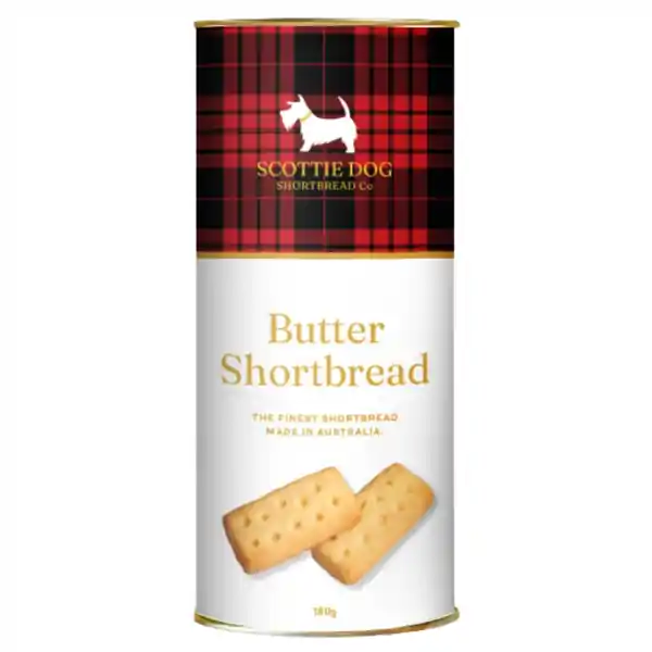 Scottie Dog Shortbread Co Tube - Traditional 180g (12)