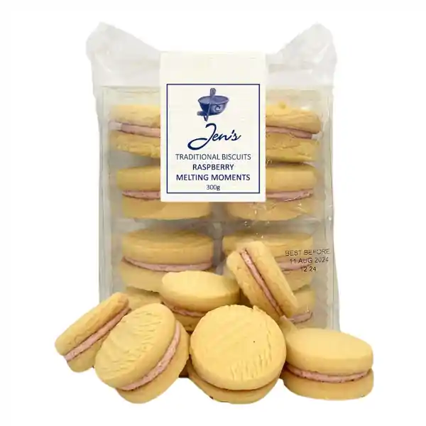 Jens Raspberry Melting Moments 300g (12)