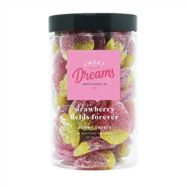 Sweet Dreams Gummy Sweets Jar - Strawberry Fields Forever 360g (6)