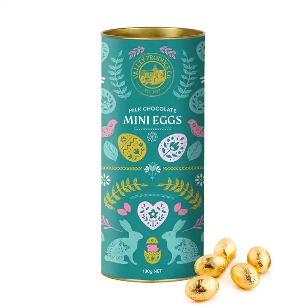 VPC Easter Egg Tube - Milk Chocolate Foil 180g (12)