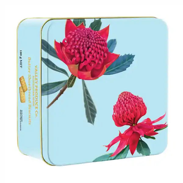 VPC Shortbread Tin - Waratah 180g (12)