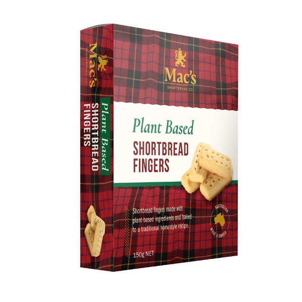 Mac's Vegan Friendly Plant Based Shortbread Fingers 150g