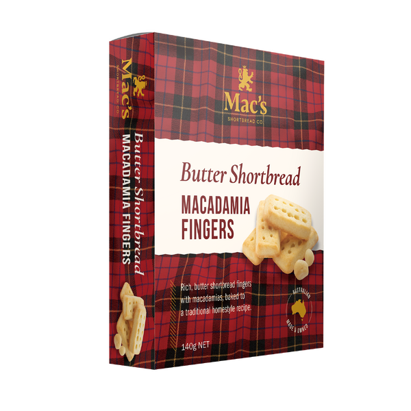 Mac's Shortbread Co Macadamia Shortbread Fingers 150g