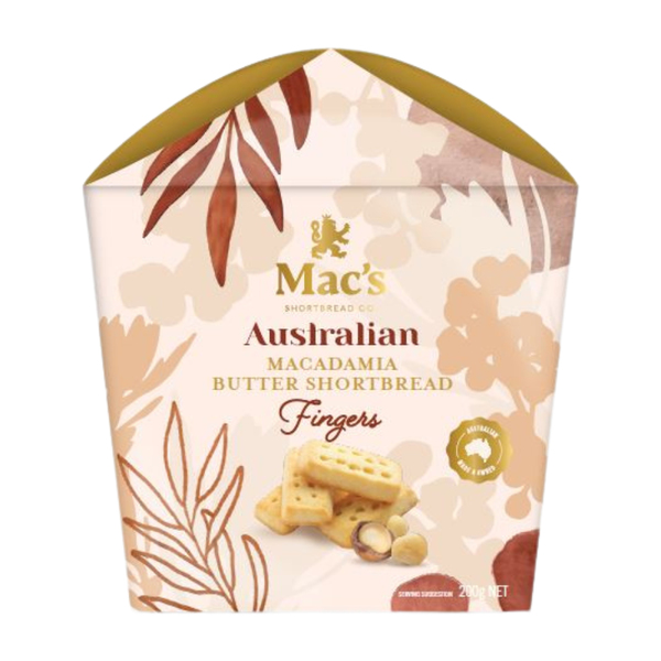 Mac's Shortbread Co Flower Pack with Macadamia Shortbread Fingers - 110g