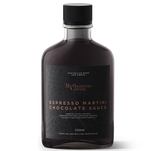 Melbourne Cocoa Espresso Martini Chocolate Sauce 200ml (12)